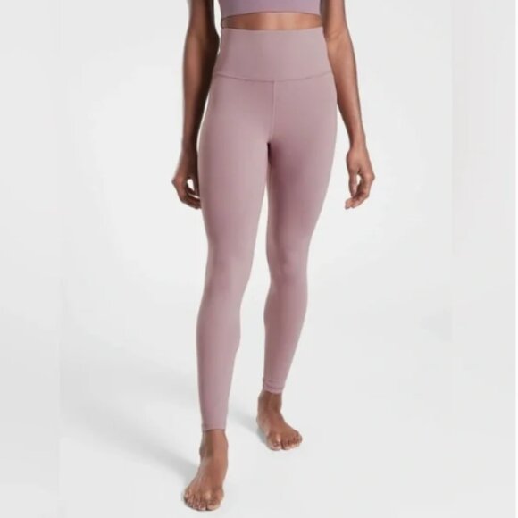 Athleta Ultra High-Rise Elation Floral Mauve Pastel Pink Leggings - Picture 1 of 11